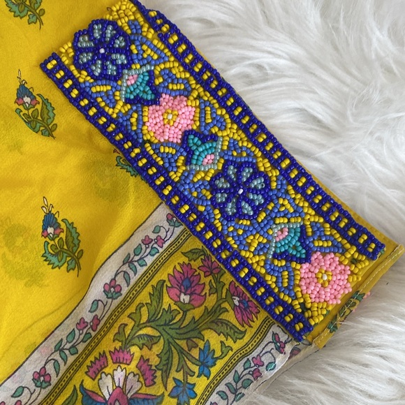 Calypso St. Barth beaded silk tunic size S - Picture 5 of 8